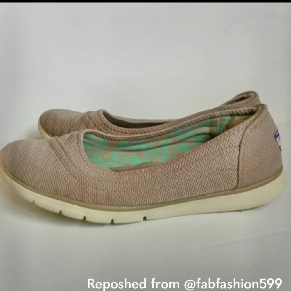 Skechers Bob's Taupe Pureflex Supastar comfort Flat